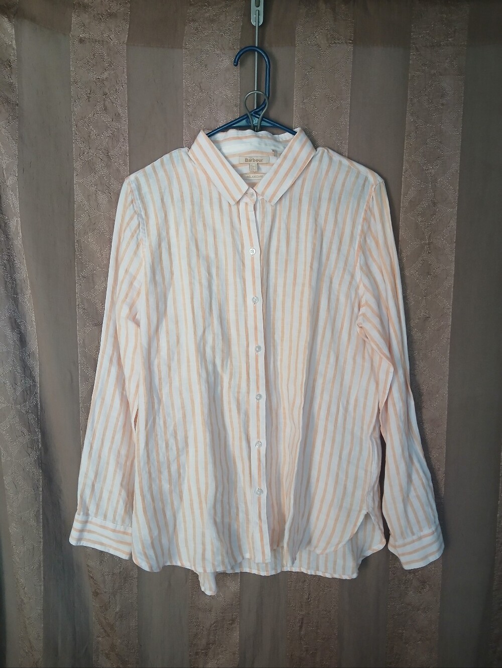 💎 Barbour Women's Top Marine Relaxed Long-Sleeved Shirt
